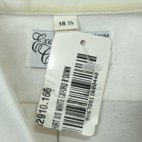 Coca Cola White Cotton Oxford Button Down Short Sleeve Uniform Shirt, Men's 16.5 - Picture 5 of 10